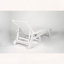 Chaise longue surdimensionnée en PEHD avec inclinaison à 5 positions, roues et porte-gobelet-29379496