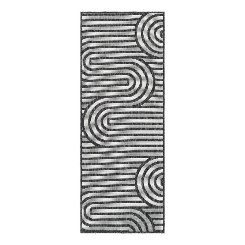 Tapis intérieur / extérieur d'extérieur moderne, Tapis de couloir 2 pi x 6 pi 1 po