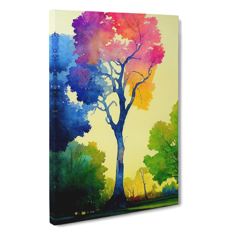 A Painted Tree No.2 - Wrapped Canvas, 50cm H x 35cm W x 3cm D