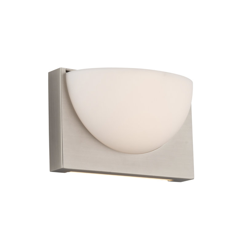 Cambell LED Flush Mounted Sconce, Brushed Nickel