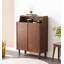 Armoire à chaussures moderne en chêne massif à deux portes-992971721-992971720