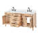 Broeder 73 Double Sink Bathroom Vanity with Pure White Quartz Top