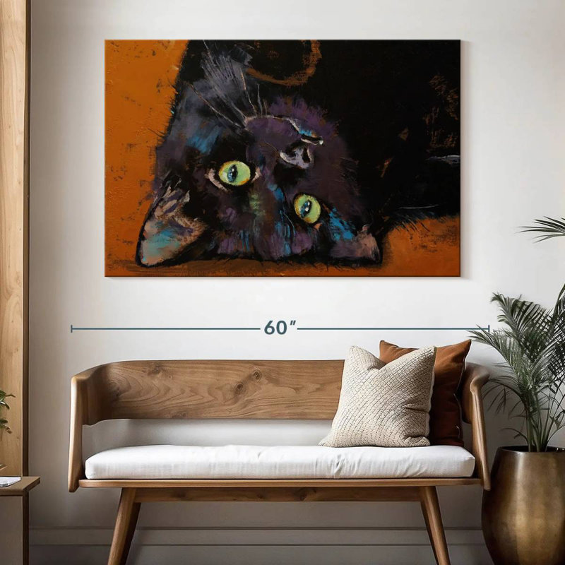 Upside Down Kitten, 34" H x 51" W