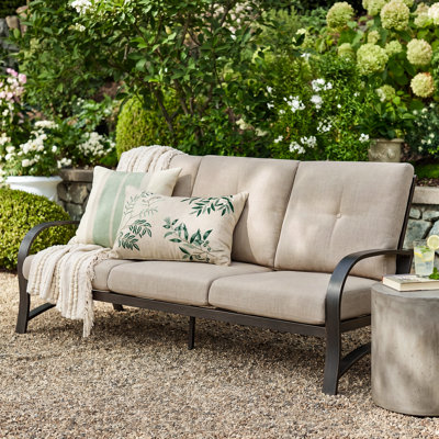 Chamber 82.3'' Metal Outdoor Patio Sofa with Sunbrella® Cushions