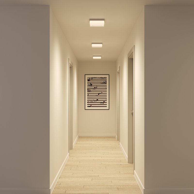Blox Acrylic LED Flush Mount, 2.5" H x 8.9" W x 8.9" D