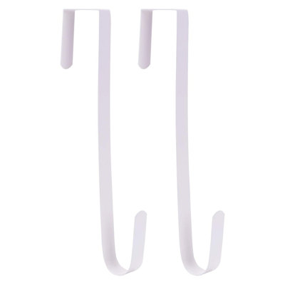 Porte-couronne 12 "au-dessus de la porte - Crochet en acier robuste pour les décorations des Fêtes, support de porte avant durable pour Noël, Halloween, Pâques, Action de grâce