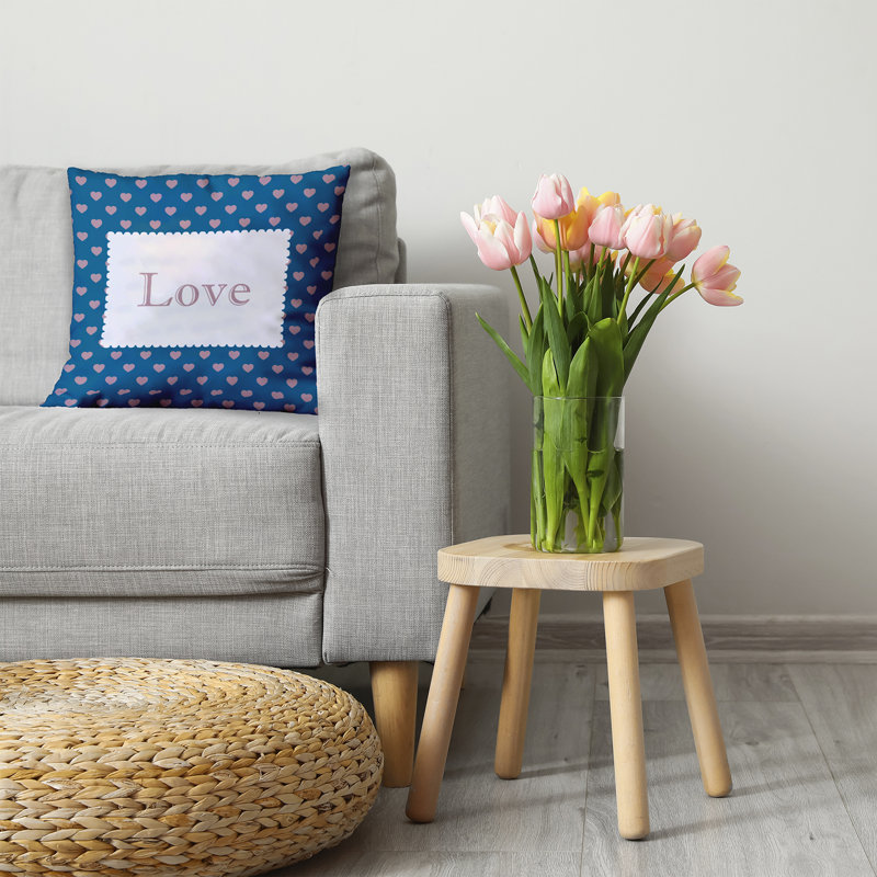 Reversible Throw Pillow, 20" H x 20" W, Square