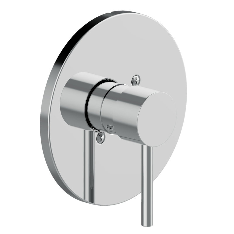 Eastport Polished Chrome Wall Mounted Shower Trim with Valve