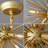 Glendal 6 - Light Iron Dimmable Sputnik Sphere Chandelier