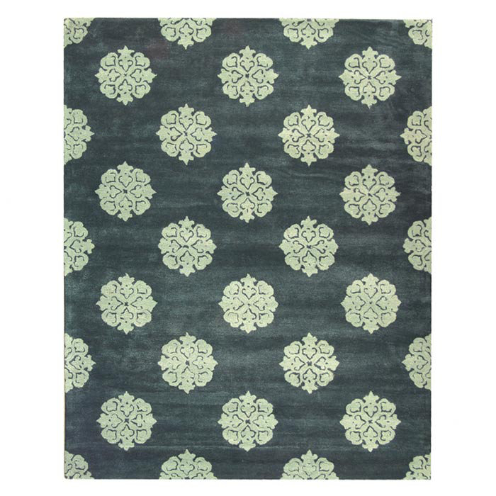 Steve Hand Tufted Wool Damask Rug