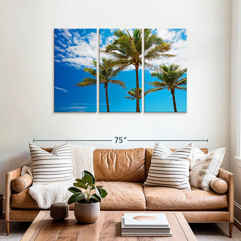 Harnek, Palmiers d'Haïti, H 36 po x l 57 po