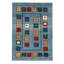 Mckinely Wool Geometric Area Rug in Blue