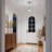 1-Light Blue Glass Iron Dimmable Pendant Lamp