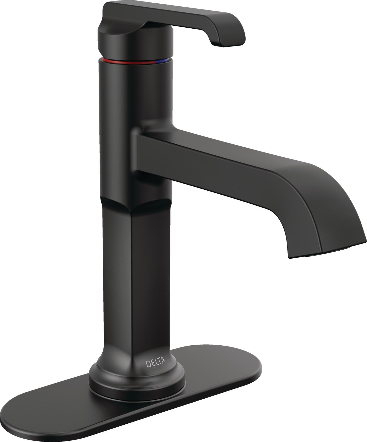 Moen Arlys offers one-handle matte black bathroom faucet