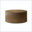 Table basse ronde à rayures Minimalist Wave - 35,83 po