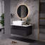 Petit meuble-lavabo flottant simple avec lavabo-1101343136