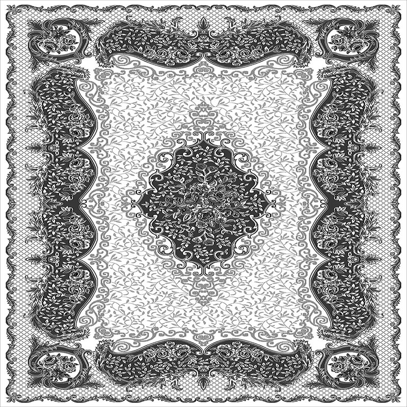 Stylish Woven Carpet, 5.2 x 7.5 Feet | 100% Polyester, 0.3 in Pile Height, Antibacterial, Non-Slip PVC Dot Underside | Machine Washable, 3D Digital Print | Perfect for Living Room, Bedroom & Home Décor