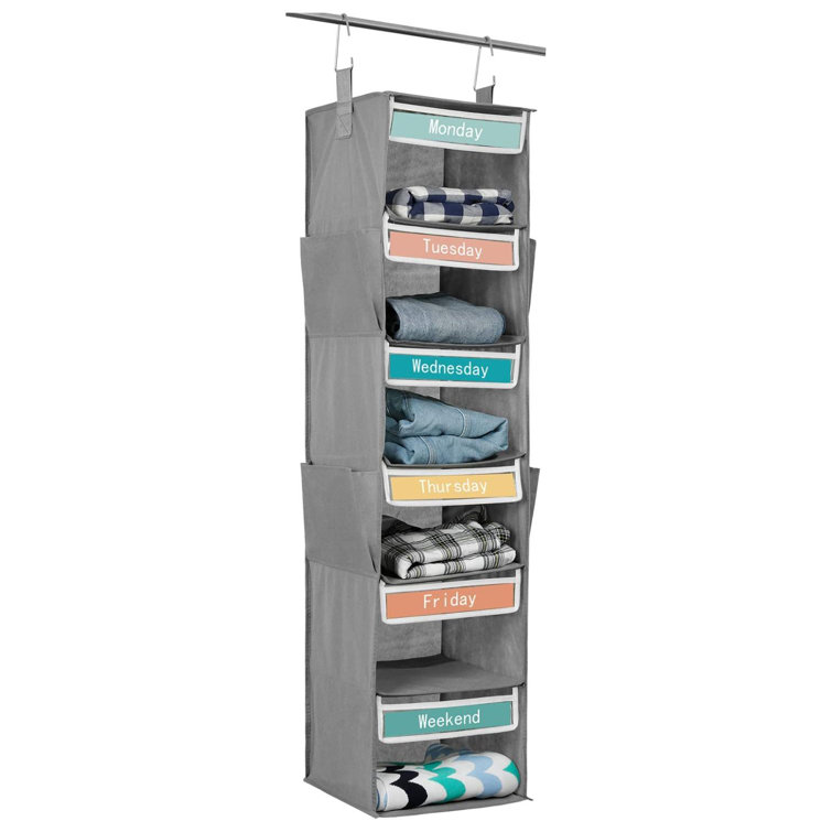 Lawhon 6 Tiers Hanging Organizer Rebrilliant Color: Gray