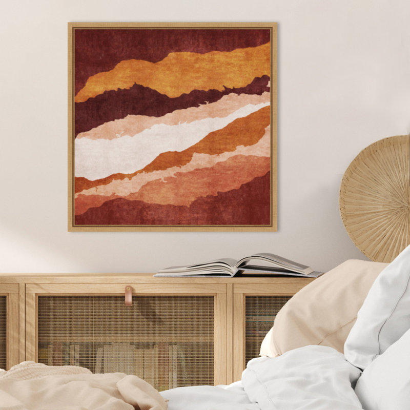 «Cracked Earthen Layers 2» par Emel Tunaboylu, reproduction d'art sur toile encadrée, H 22 po x l 22 po