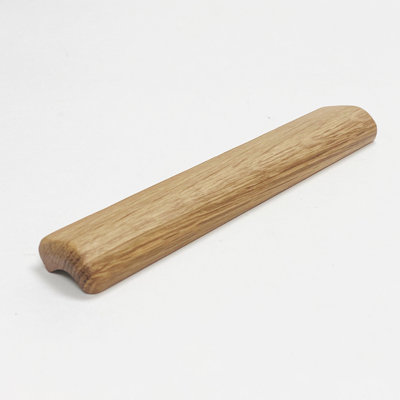 Lacquered Oak Glove 6-5/16" Center to Center Wood Cabinet Handle