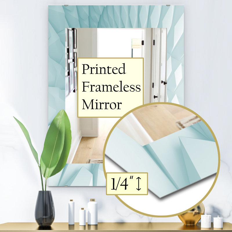 Miroir mural colourfields à 18 triangles, H 39,4 po x l 29,5 po