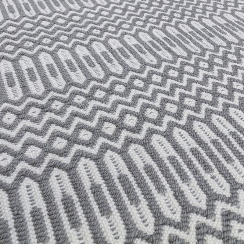 Venilale Geometric Recycled P.E.T Hand Knotted Indoor / Outdoor Area Rug, Runner 66 x 240cm