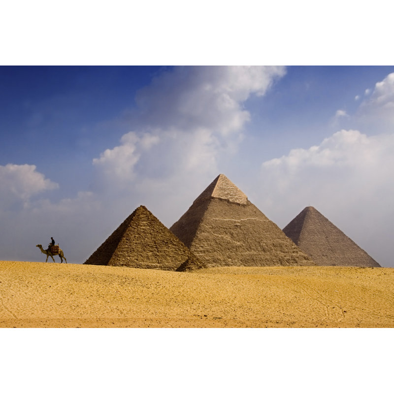 Pyramids by Grandfailure - Wrapped Canvas Print, 81cm H x 122cm W x 3.8cm D