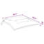 Ensemble de 2 coussins d'extérieur pour chaise, tissu Oxford blanc crème touffeté