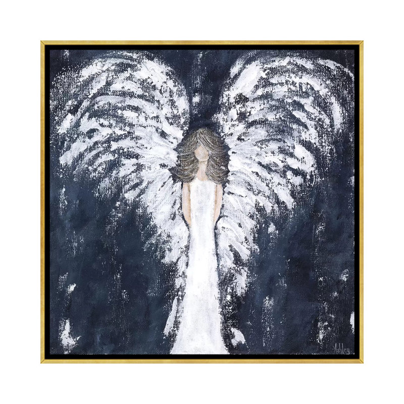 "Marine Angel" par Ashley Bradley, reproduction d’art, Toile encadrée d'or, H 37 po x l 37 po x P 1,5 po, Pas de tapis