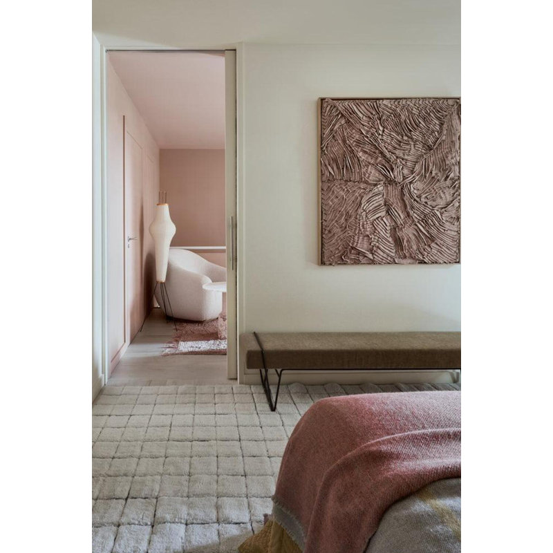 Tapis en laine tissé à la main Mosaic, Tapis de couloir 2 pi 7 po x 7 pi 6 po