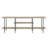 Celine 71" Contemporary Modern Console Table with 3 Shelves in Rustic Gray-1508153123