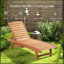 Chaise longue inclinable en bois Thach