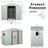 8Ft X 4Ft Outdoor Metal Storage Unit, White - Galvanized Steel Structure, Airy Punched Vents, Sliding Doors, Padlock, Simple Assembly Steps Building Frame, Doors With Effortless Installation-124311351