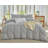 XINMIANFANG Striped Duvet Cover Set 100% Washed Cotton Linen Like Textured Bedding Set 3 Pcs Comforter Cover for All Seasons-120117790-120117787
