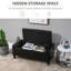 Faux Leather Upholstered Storage Bench-1357973459