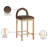 Conrad Letcher Velvet Counter Stool-379838302