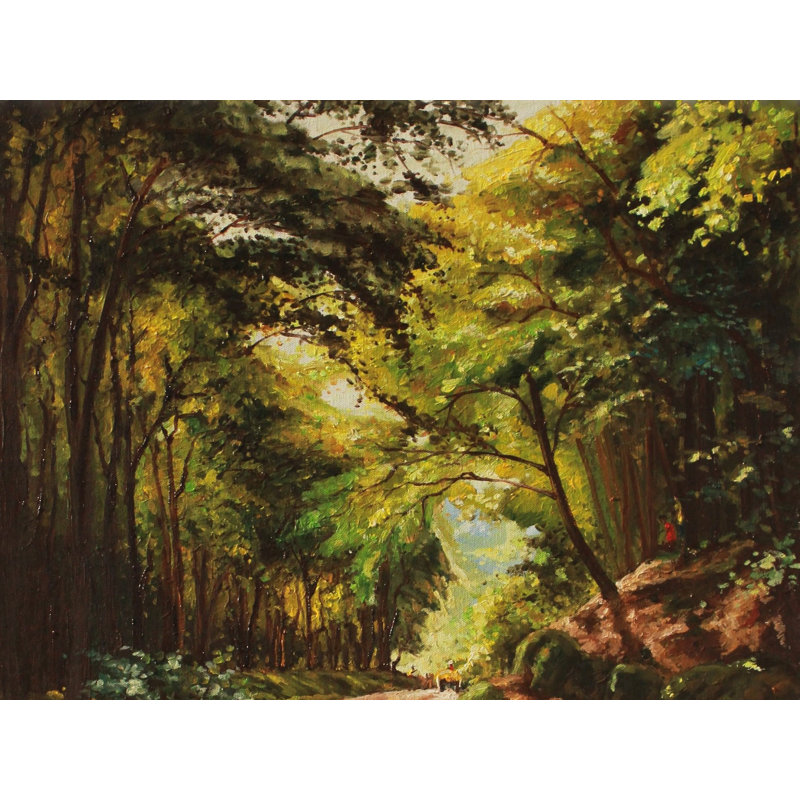Forest Pathway | Oil On Canvas | Painting For Wall Décor