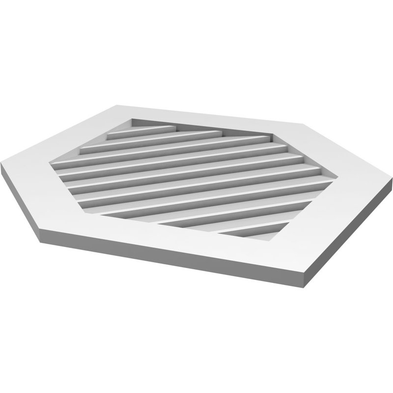 Bouche verticale verticale à hauteur réglable 11/12 po, H 38 po x l 26 po x P 1 po