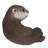 Otter Laying Back Statue