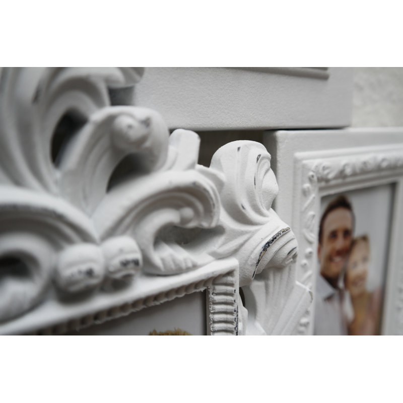 Clouser Wood Embossed Picture Frame, White