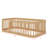 Stylish Twin Wood Floor Bed Frame Boasting Chic Fence Detailing-2070258316