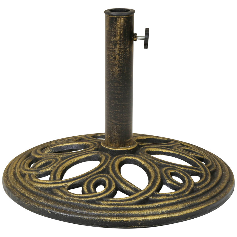 12kg Cast Iron Free Standing Umbrella Base, Bronze