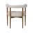 Upholstered Round Arm Chair