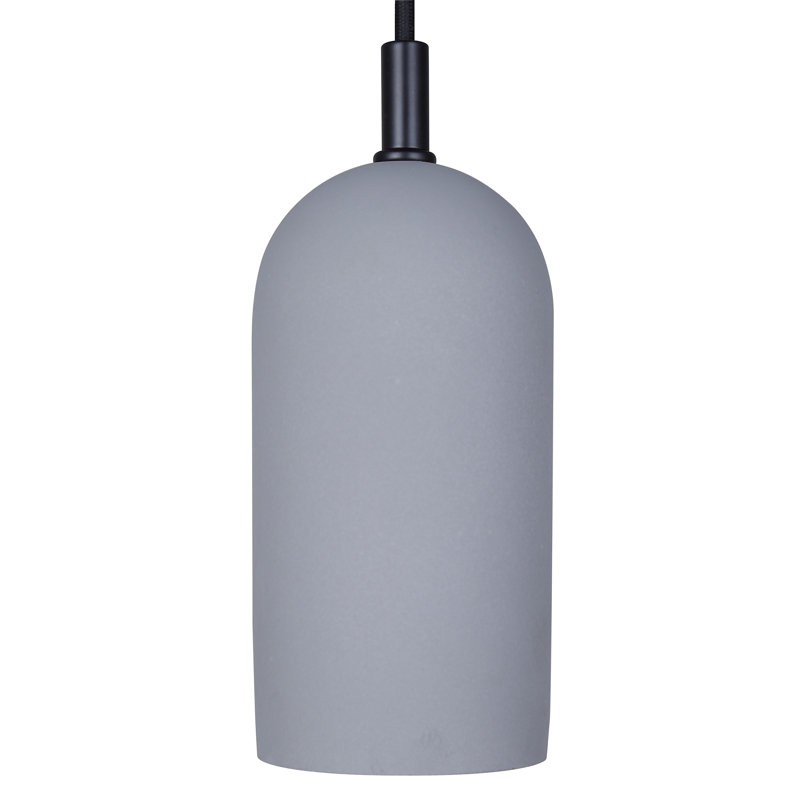 Luminaire suspendu 1 lumière Kaylauni, Noir / gris