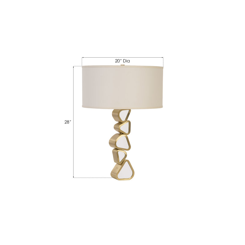 Pebble 28" Gold Table Lamp