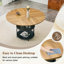 Table de salle à manger moderne avec rangement double couche-130195818