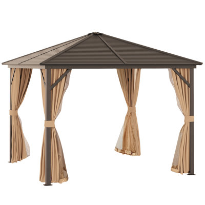 Aarjav 3m x 3m Steel/Aluminium Patio Gazebo