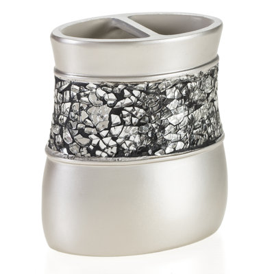 Brushed Nickel Toothbrush Holder