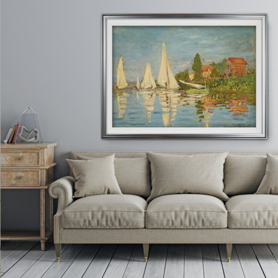 «Regatta at Argenteuil» par Claude Monet, reproduction de peinture à l'huile