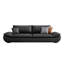 Black casual fashion 5-piece sofa set